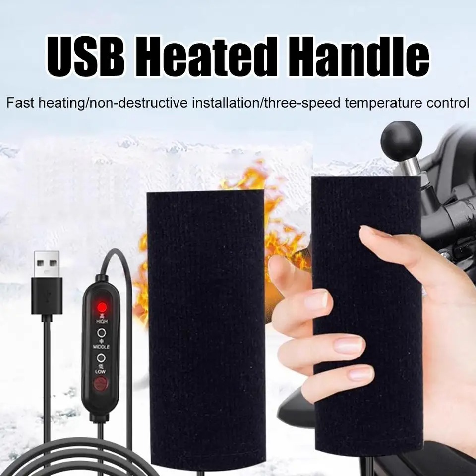 Motorcycle Heated Grips USB 12 - Handlebar Grip Heated recension och pris