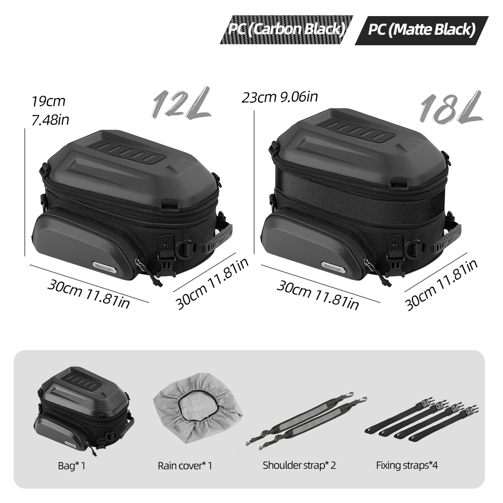 Rhinowalk Motorcycle Tail Bag  - Motorcycle Gear Backpack recension och pris