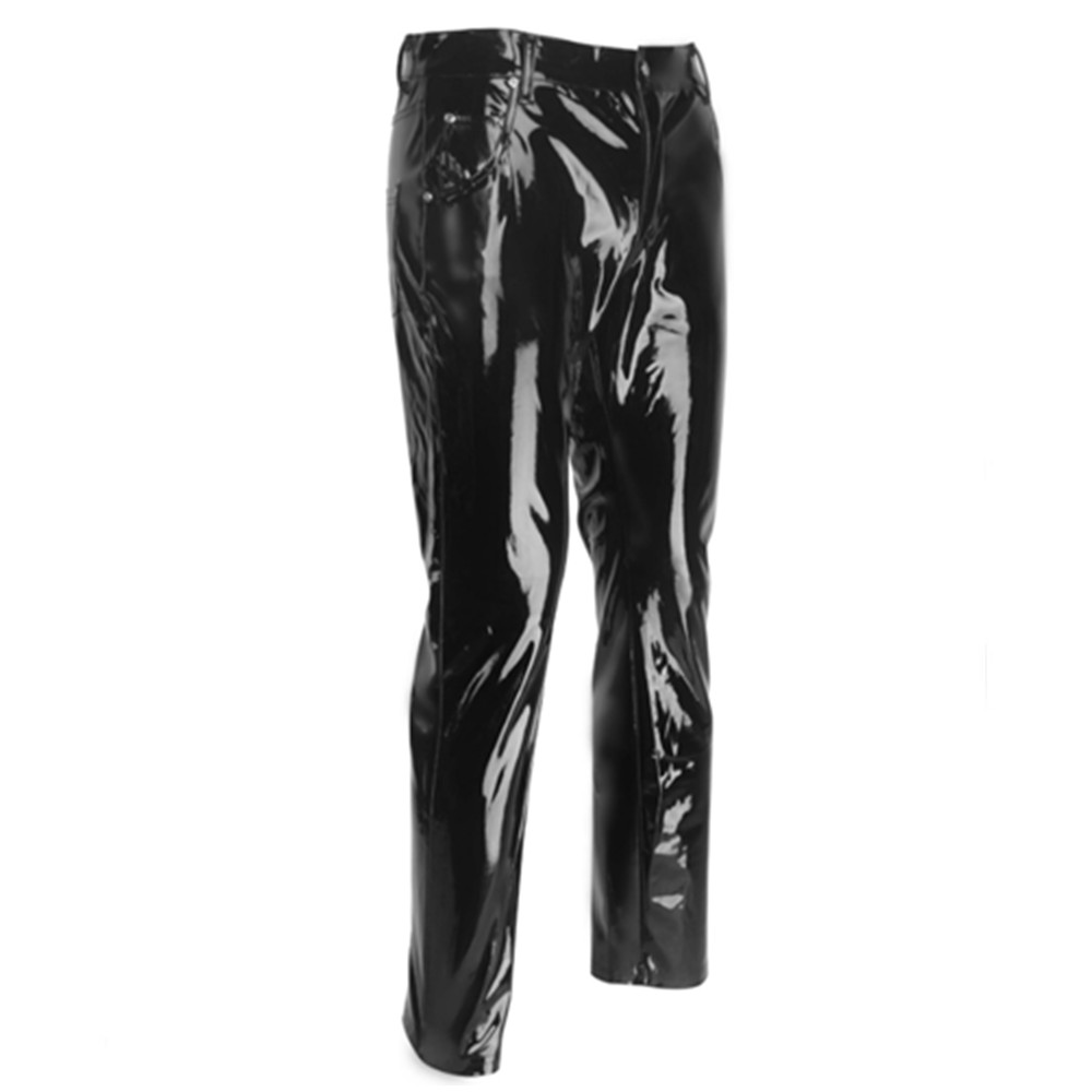 Shiny PVC Latex Trousers Men M - Motorcycle Gear Mens recension och pris