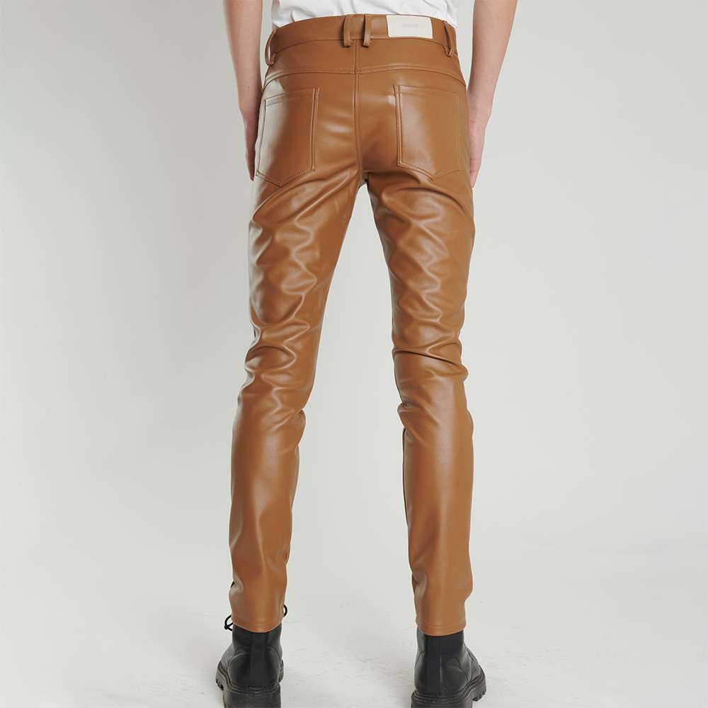 Men's Leather Pants Skinny Fit - Motorcycle Gear Mens recension och pris