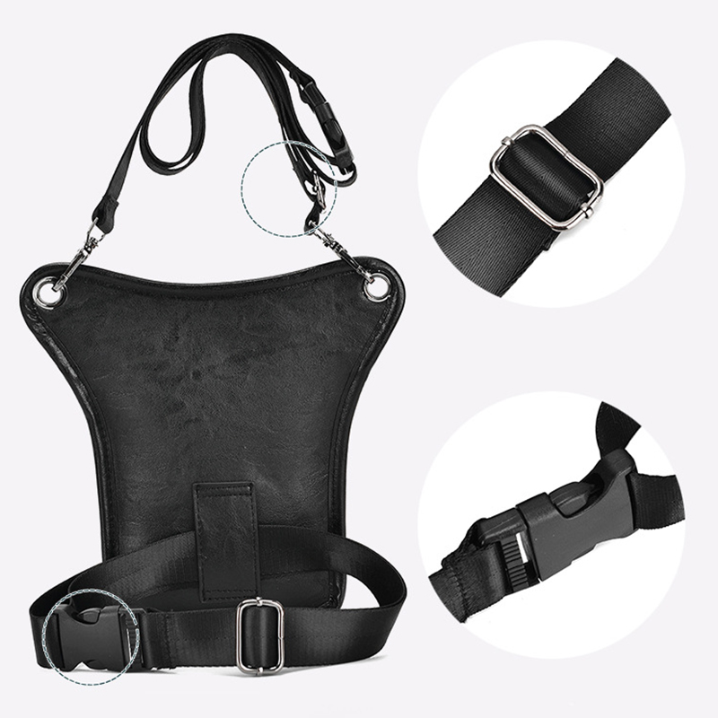 Vintage Pu Leather Waist Pack  - Motorcycle Gear Backpack recension och pris